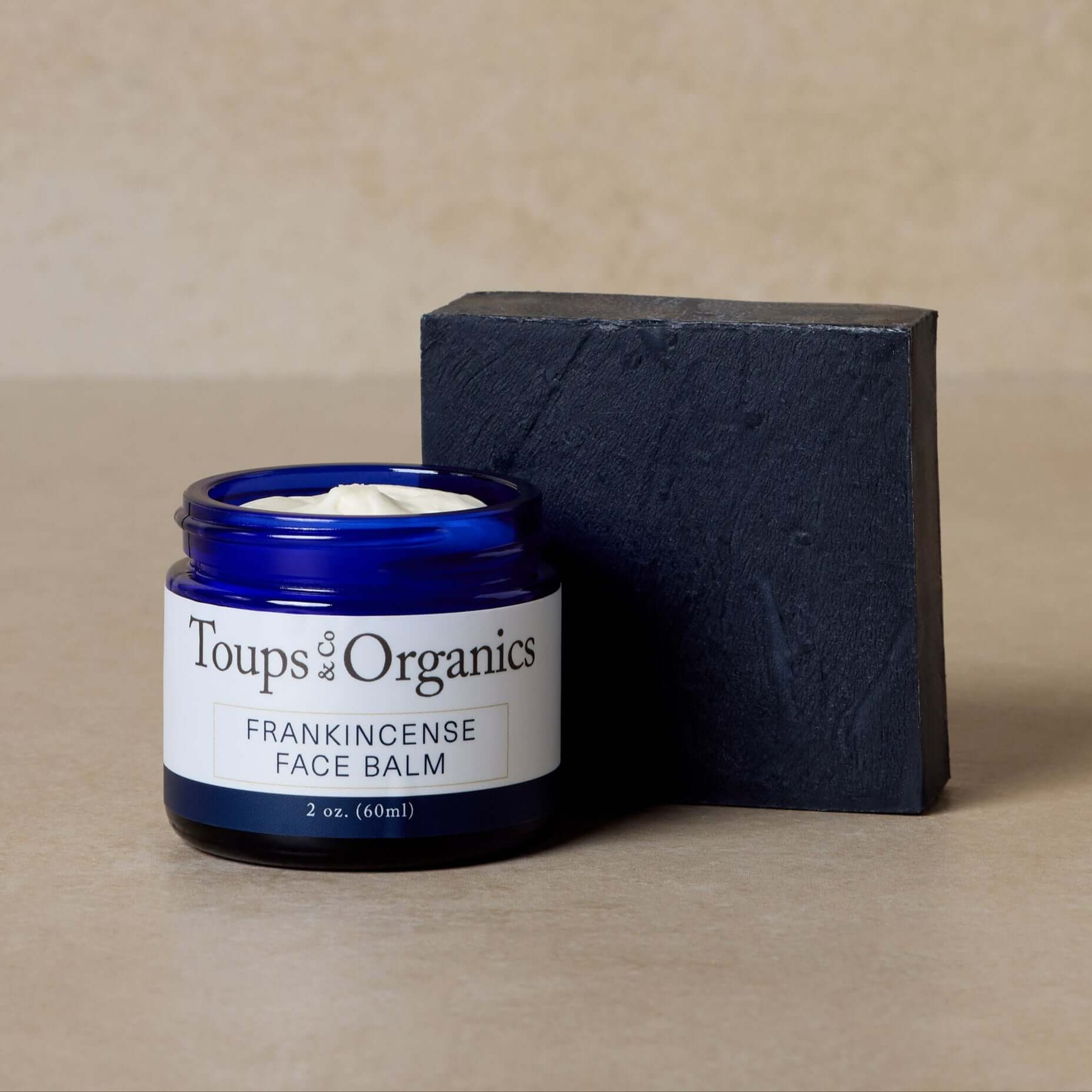 Frankincense Face Balm + Charcoal Soap Set | Toups and Co Organics