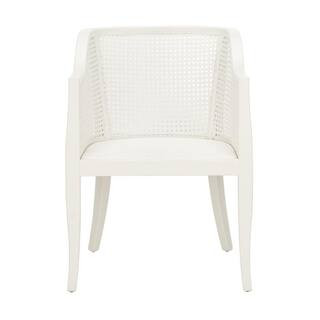 SAFAVIEH Rina White/Black Dining Chair-DCH9501A - The Home Depot | The Home Depot