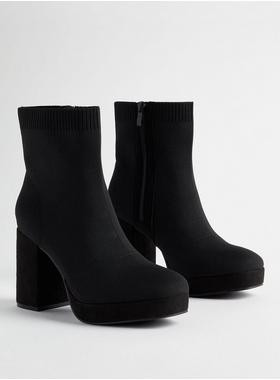 Knit Platform Bootie (WW) | Torrid (US & Canada)