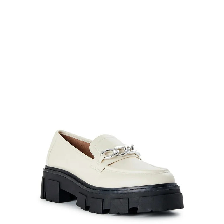 No Boundaries Women's Fashion Lug Loafers - Walmart.com | Walmart (US)