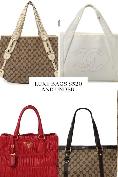 Designer bags for $500 and less, Gucci bag, Chanel bag, Prada bag, resale designer bags, best designer bags 

#LTKHoliday #LTKSeasonal #LTKGiftGuide