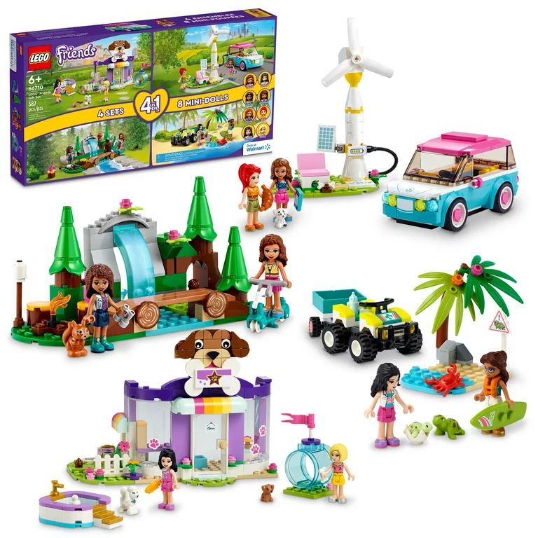 LEGO Friends 66710 4-in-1 Building Toy Gift Set For Kids, Boys, and Girls (587 pieces) - Walmart.... | Walmart (US)