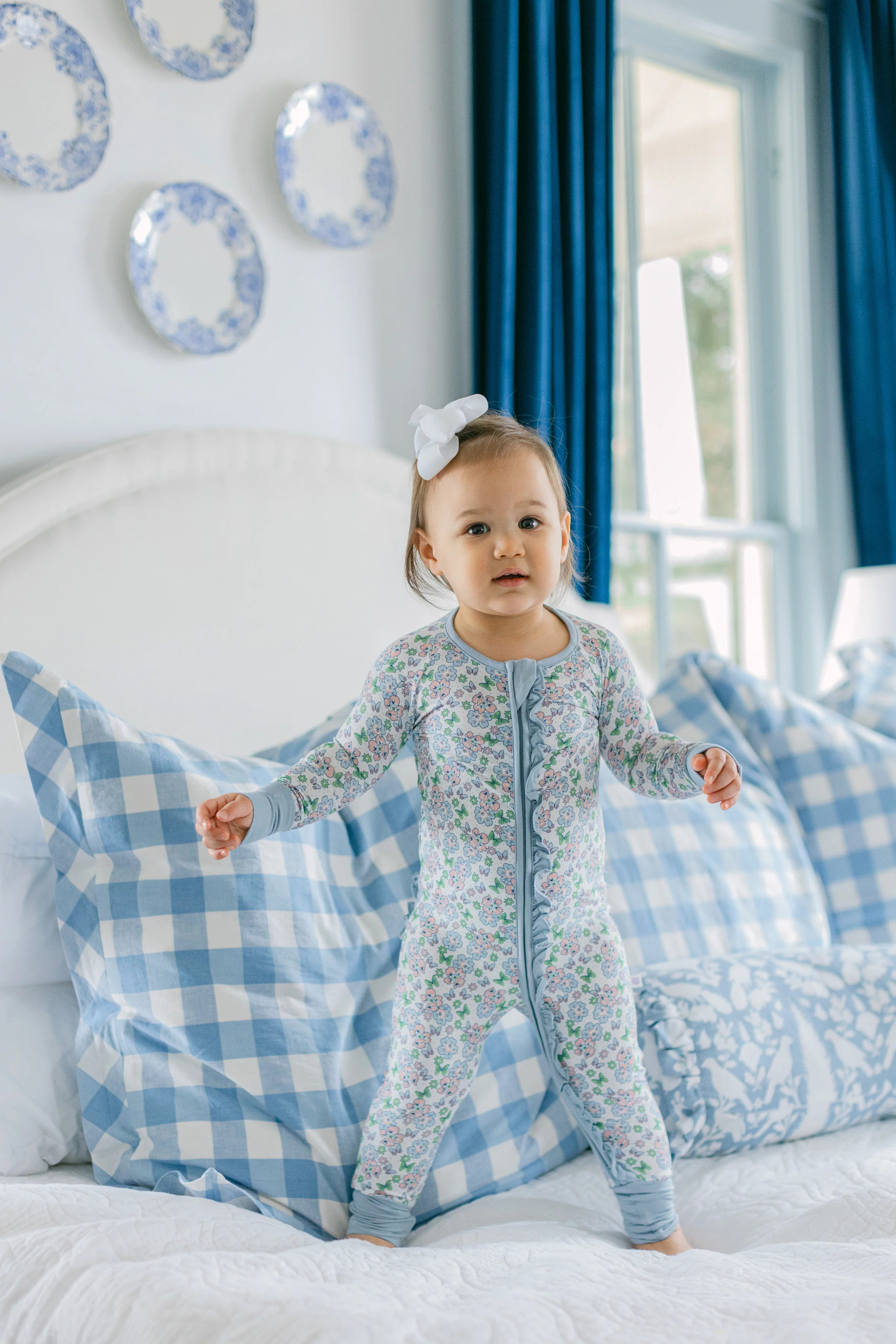 Winnie Premium Ruffle Romper | Poppy Kids Co