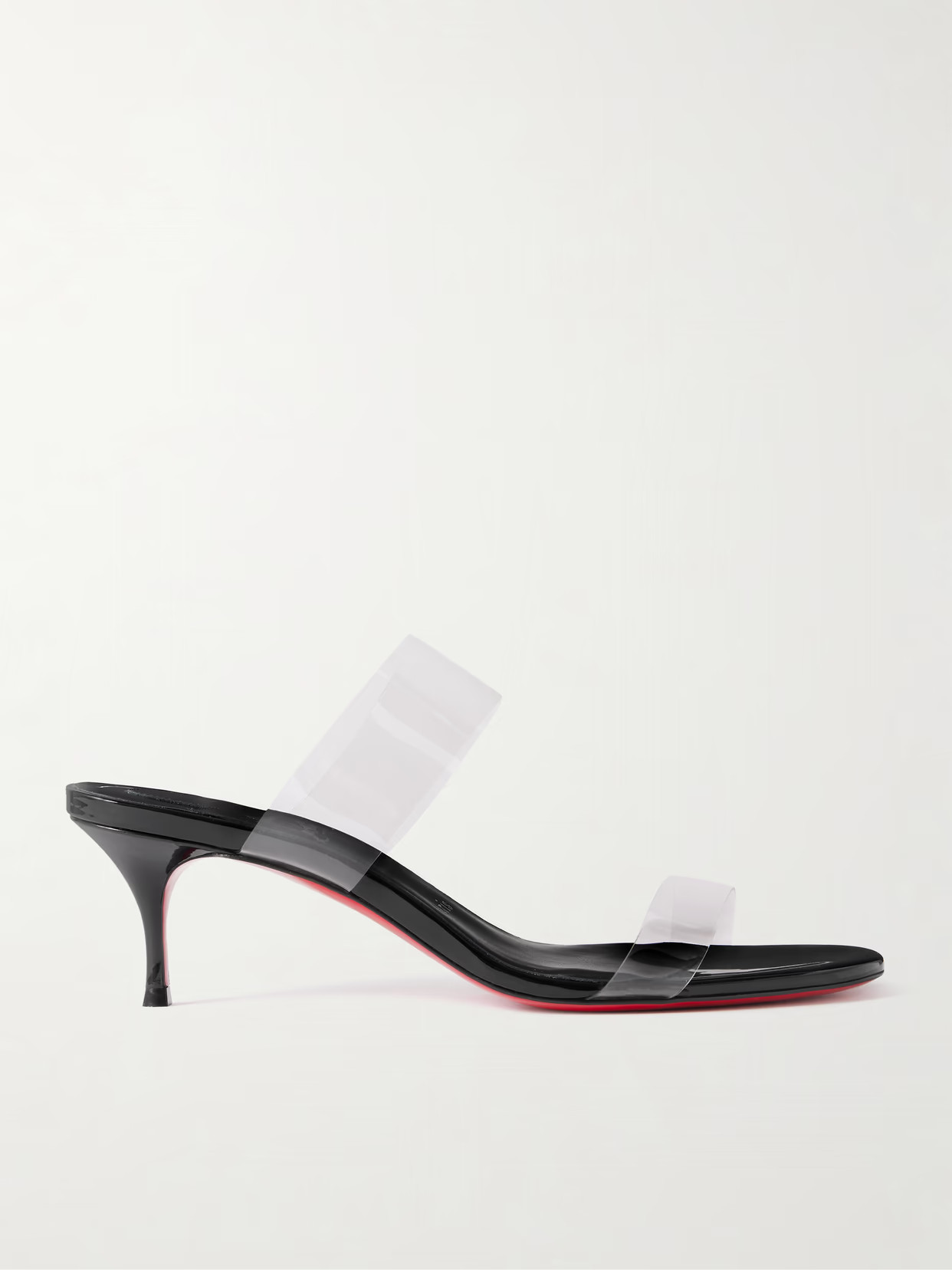 Christian Louboutin - Just Nothing 55 Pvc Mules - Black | NET-A-PORTER (US)