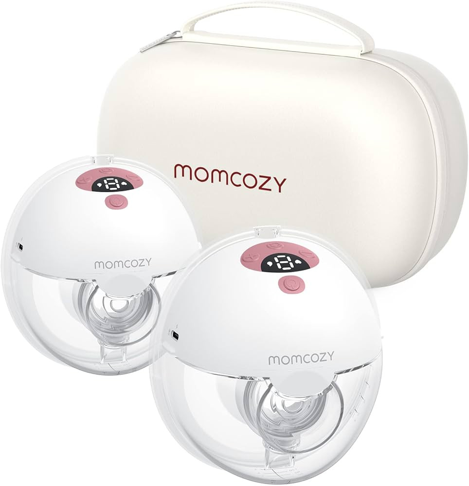 Momcozy M5 Hands Free Breast Pump, Double Wearable Breast Pump of Baby Mouth Double-Sealed Flange... | Amazon (US)