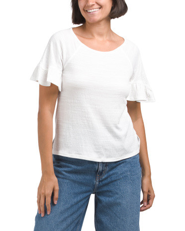 Flutter Short Sleeve Top | Short Sleeve Tops | Marshalls | Marshalls