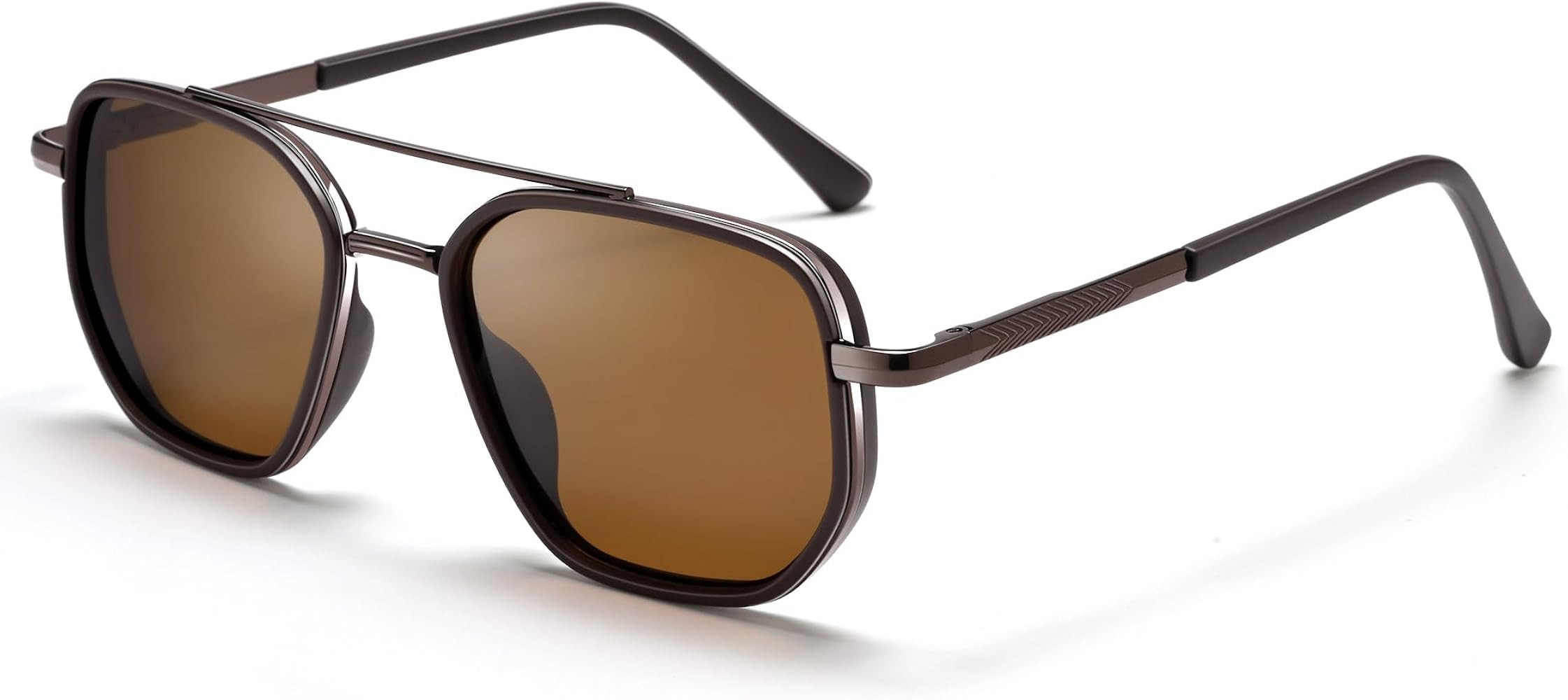 Pro Acme Polarized Aviator Sunglasses for Men & Women, Retro Square Metal Frame UV400 Shades for ... | Amazon (US)