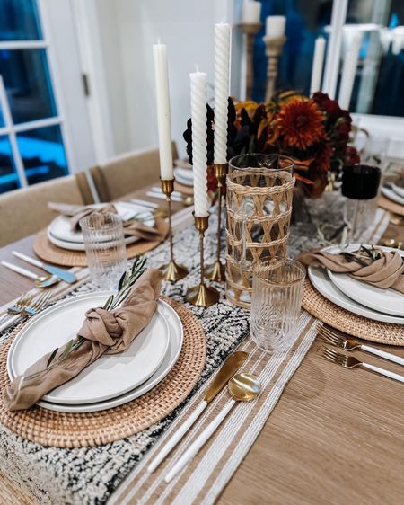 My thanksgiving table would be so great as an Xmas table too! 

#LTKhome #LTKHoliday #LTKSeasonal