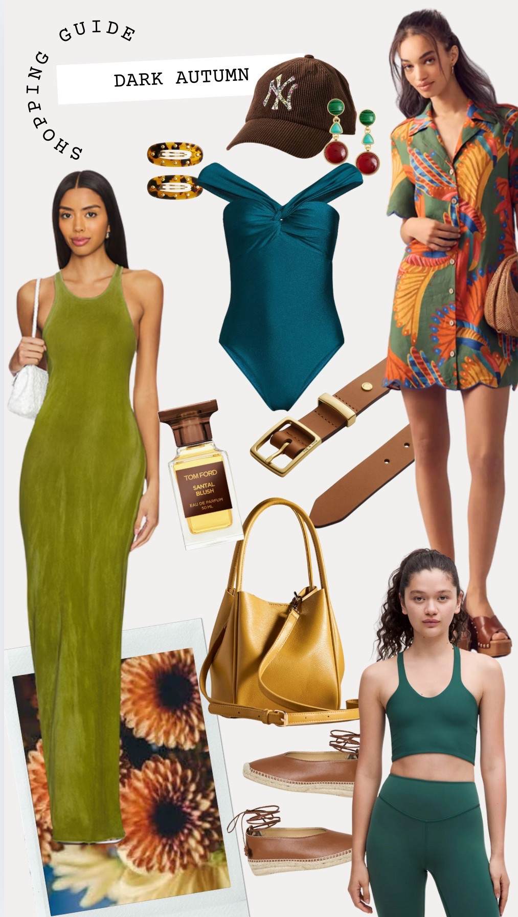 Dark Autumn-You’re dramatic and earthy—like a walk through a forest at twilight. Deep, warm, and rich tones suit you best: espresso, pine green, mahogany, and deep teal. Think depth with warmth!

#LTKStyleTip #LTKSeasonal #LTKOver40