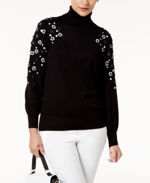 Alfani Embellished Turtleneck Sweater, Created for Macy's | Macys (US)