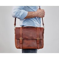 Personalized Gifts For Him Leather Briefcase Man Leather Bag Men, Mens Laptop Messenger Bag, Satchel Computer Gift | Etsy (US)