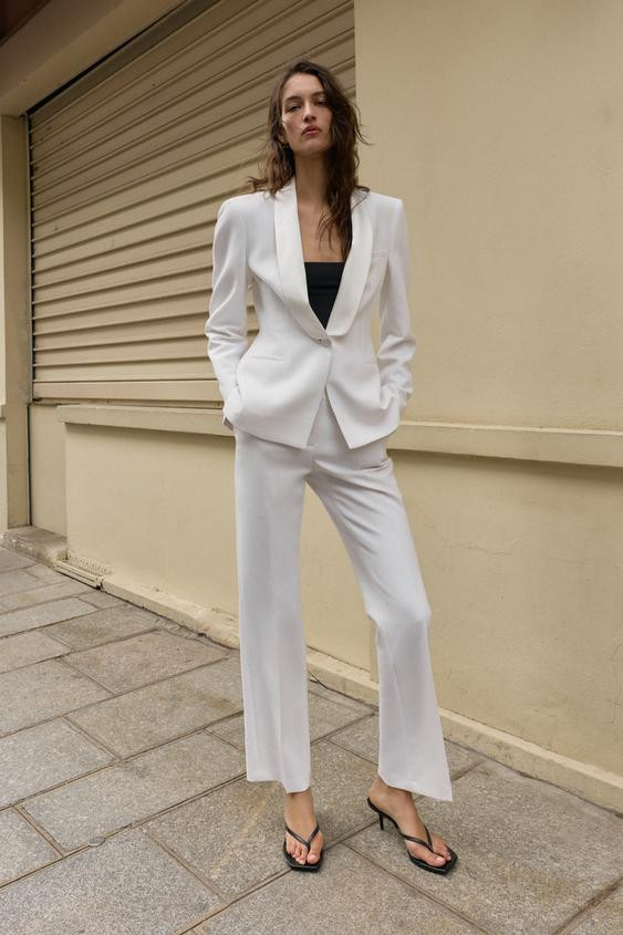 SATIN TUXEDO BLAZER | Zara UK