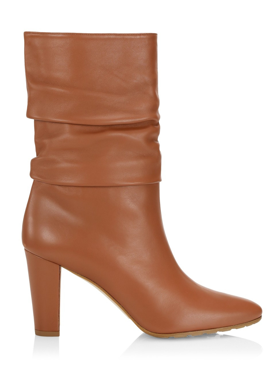 Manolo Blahnik Calasso Ruched Leather Boots | Saks Fifth Avenue
