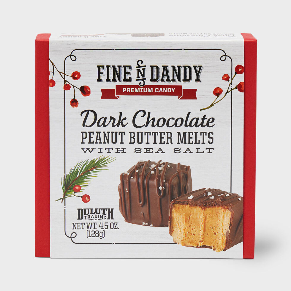 Dark Chocolate Peanut Butter Melts with Sea Salt | Duluth Trading Company