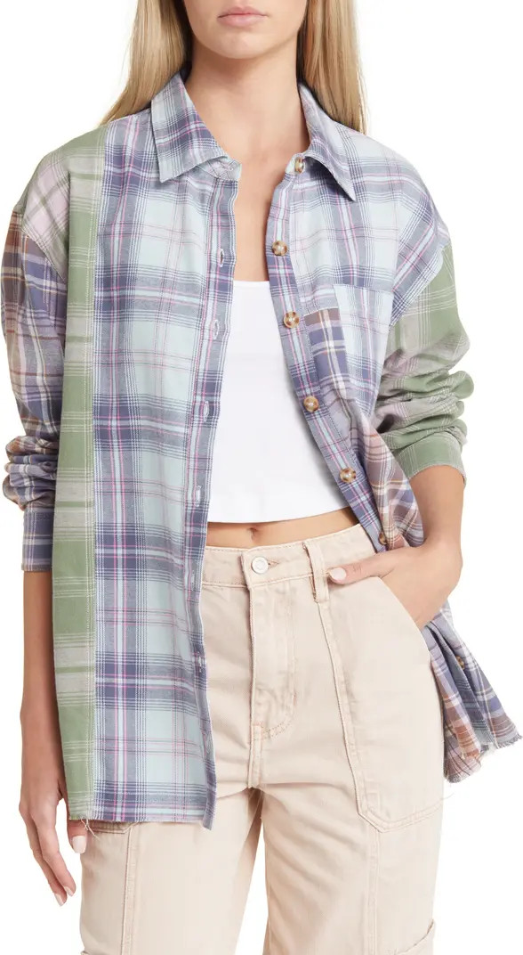 Patchwork Plaid Shirt | Nordstrom Rack