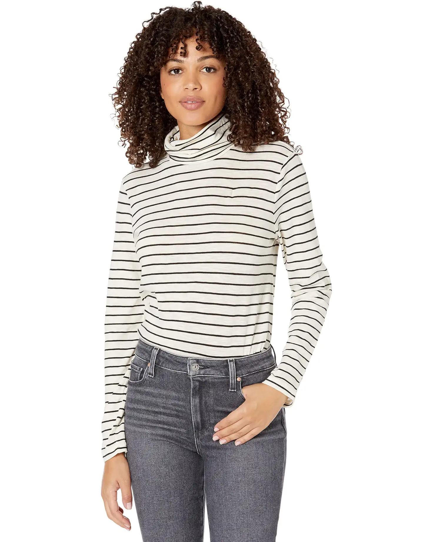 Madewell Whisper Cotton Turtleneck | Zappos
