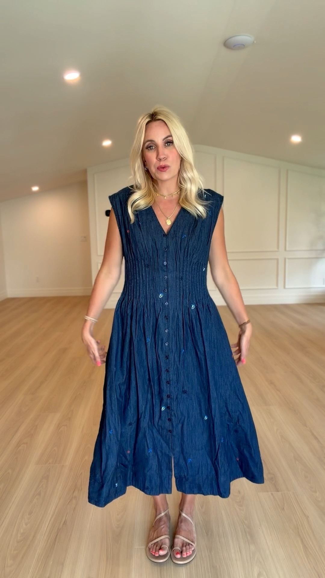 This dress is new to Walmart! I’m obsessed with this dark denim and embroidery! Size M

#LTKgrwm #LTKmomlife #LTKootd