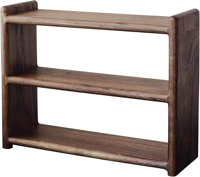 Solid Black Walnut Wood Coffee Mug Display Shelf Cup Holder (Large) | Countertop Kitchen Storage,... | Amazon (US)