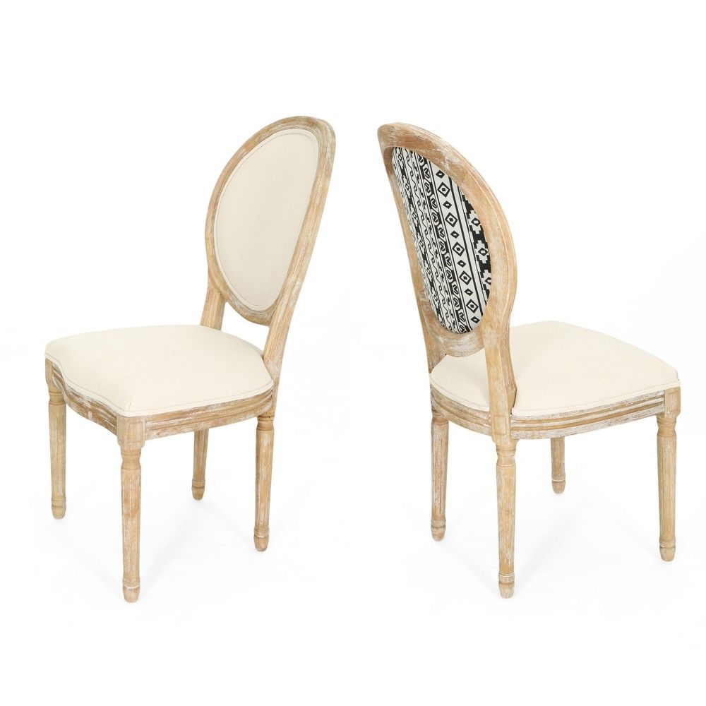 Phinnaeus Set of 2 Farmhouse Dining Chair Beige - Christopher Knight Home, Adult Unisex | Target