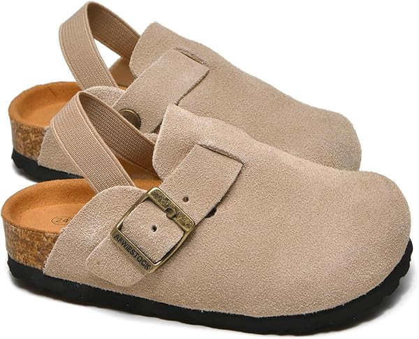 Kids Genuine Leather Clogs Toddler Sandals for Boys Girls | Amazon (US)