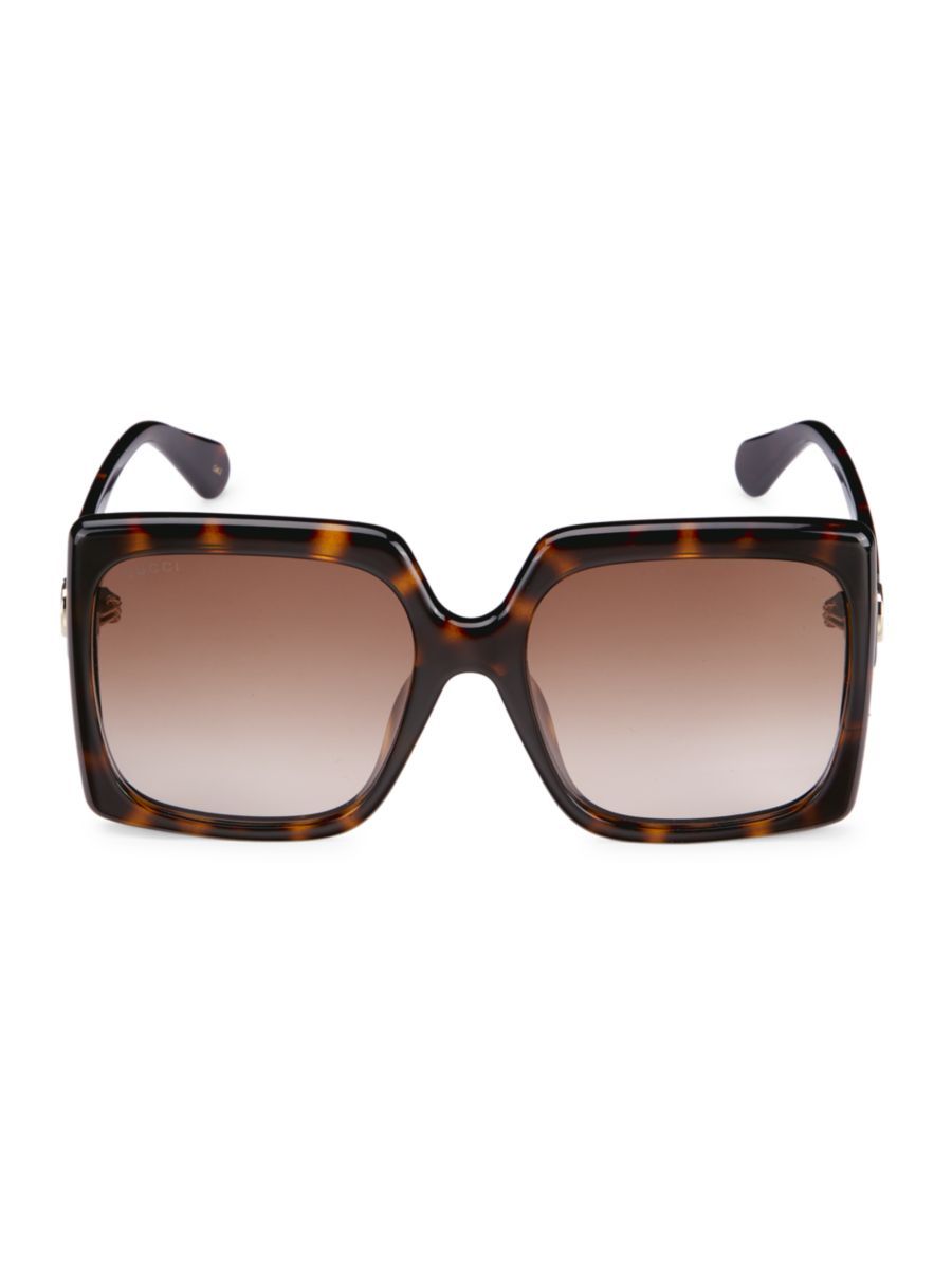 Gucci Gucci Logo 59MM Oversized Square Sunglasses | Saks Fifth Avenue