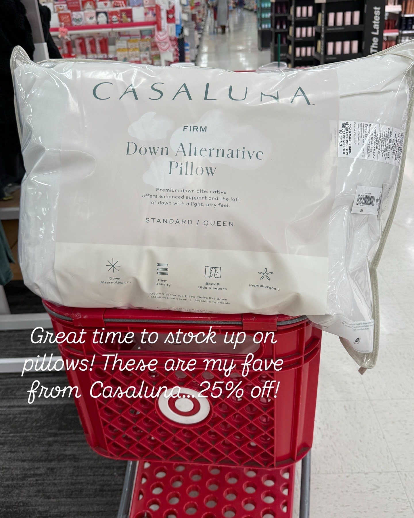 Bed pillows are also 25% off this week and this one by Casaluna is our go to when we need new pillows! Great time to swap yours out! 

#LTKHome #LTKSaleAlert #LTKFindsUnder50