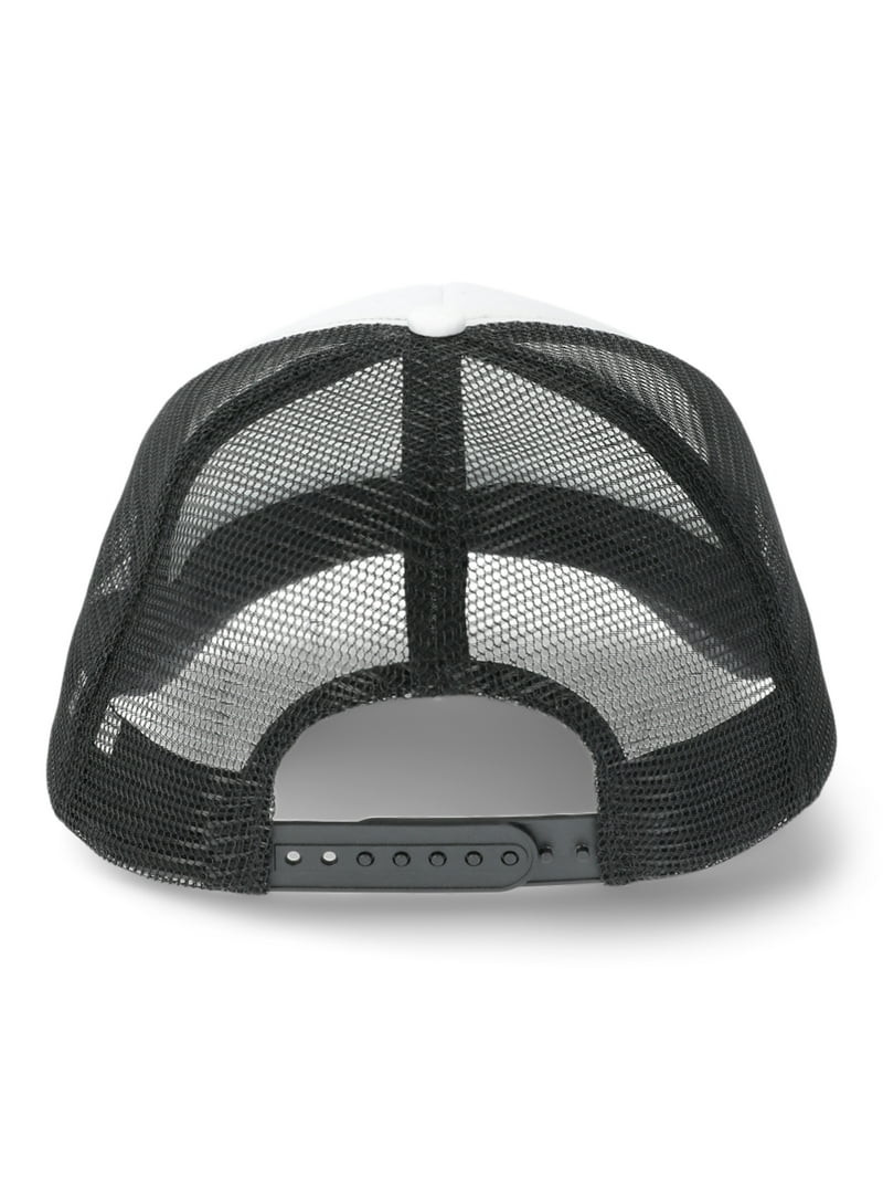 No Boundaries Foam Front Hat, Women’s, Black and White | Walmart (US)