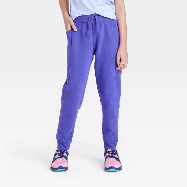 Girls' Fleece Joggers - All in Motion™ | Target