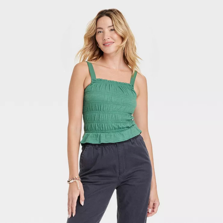 Women's Smocked Tank - Universal Thread™ | Target