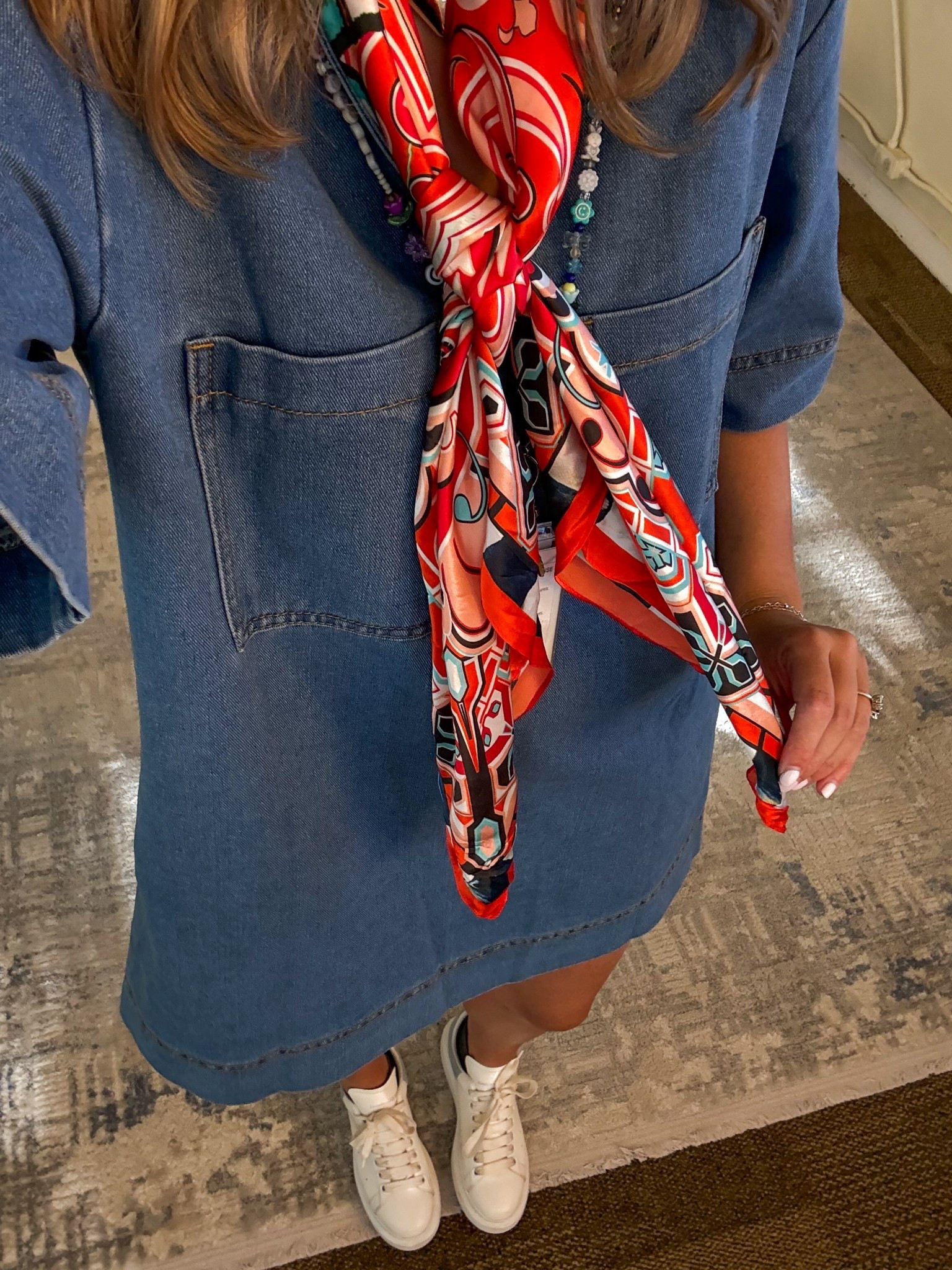 First day of school! #teacherfit #backtoschool #denim 

#LTKStyleTip #LTKFindsUnder50 #LTKSeasonal