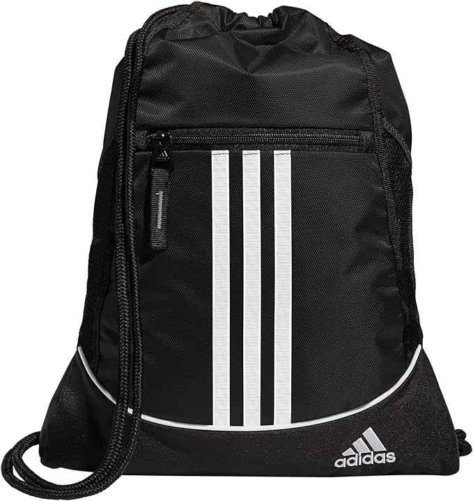 adidas Alliance Sackpack (12L) Lightweight Athletic Small Drawstring Team Sports Workout Bag, Bla... | Amazon (US)