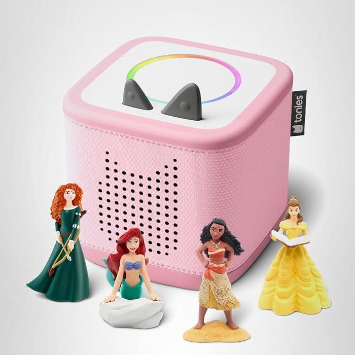 Toniebox 2 Audio Player Disney Princess Bundle for Kids 3+ with Ariel, Moana, Merida, and Belle -... | Amazon (US)