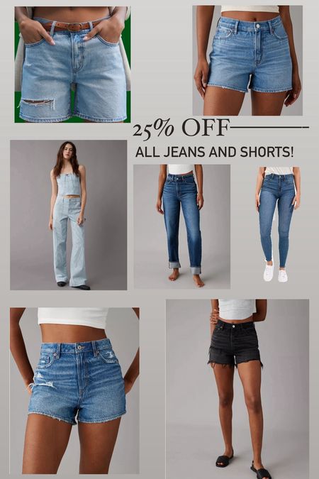 Denim shorts 
Jeans on sale 

#LTKover40 #LTKmidsize #LTKsalealert