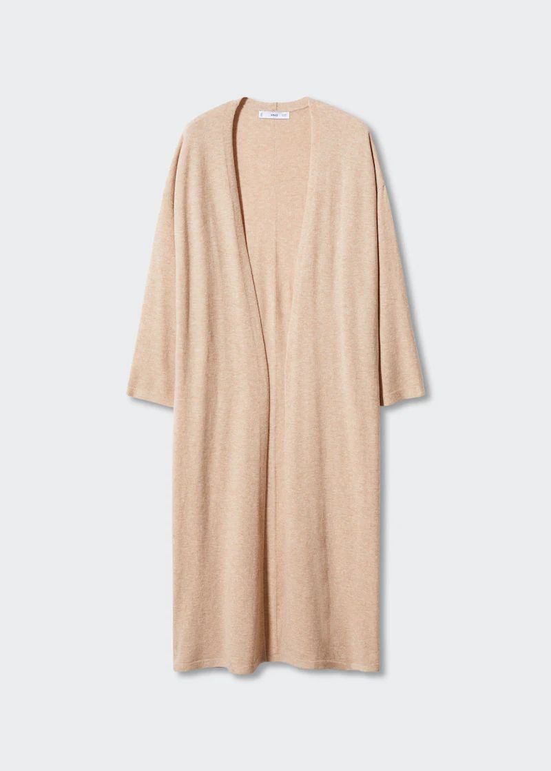 Long knit cardigan | MANGO (US)