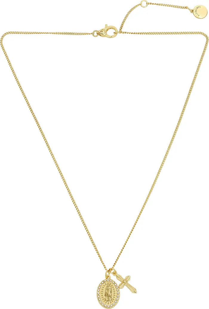 Saint & Cross Charm Necklace | Nordstrom