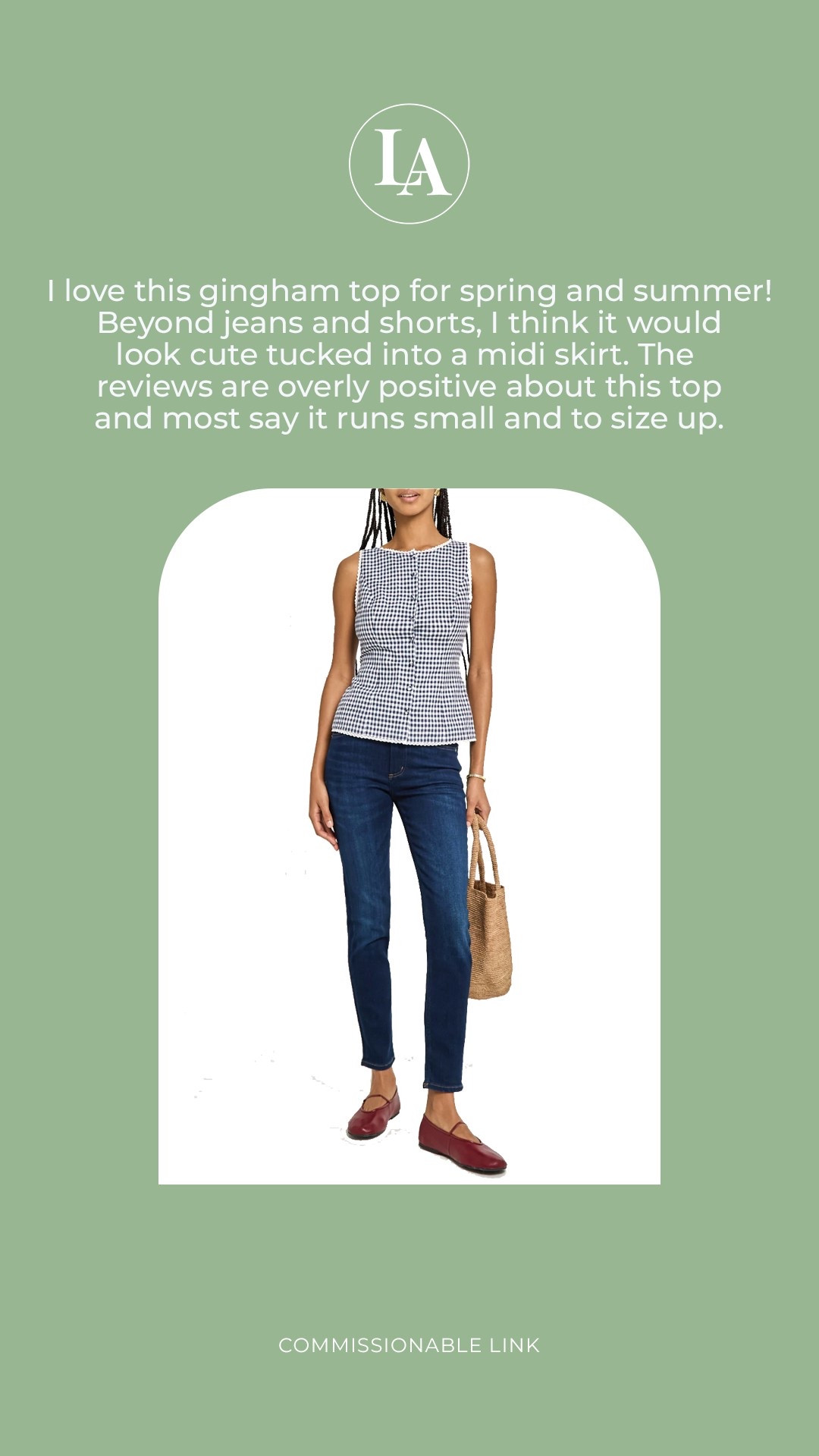 Gingham top



#LTKFindsUnder100 #LTKFindsUnder50 #LTKStyleTip