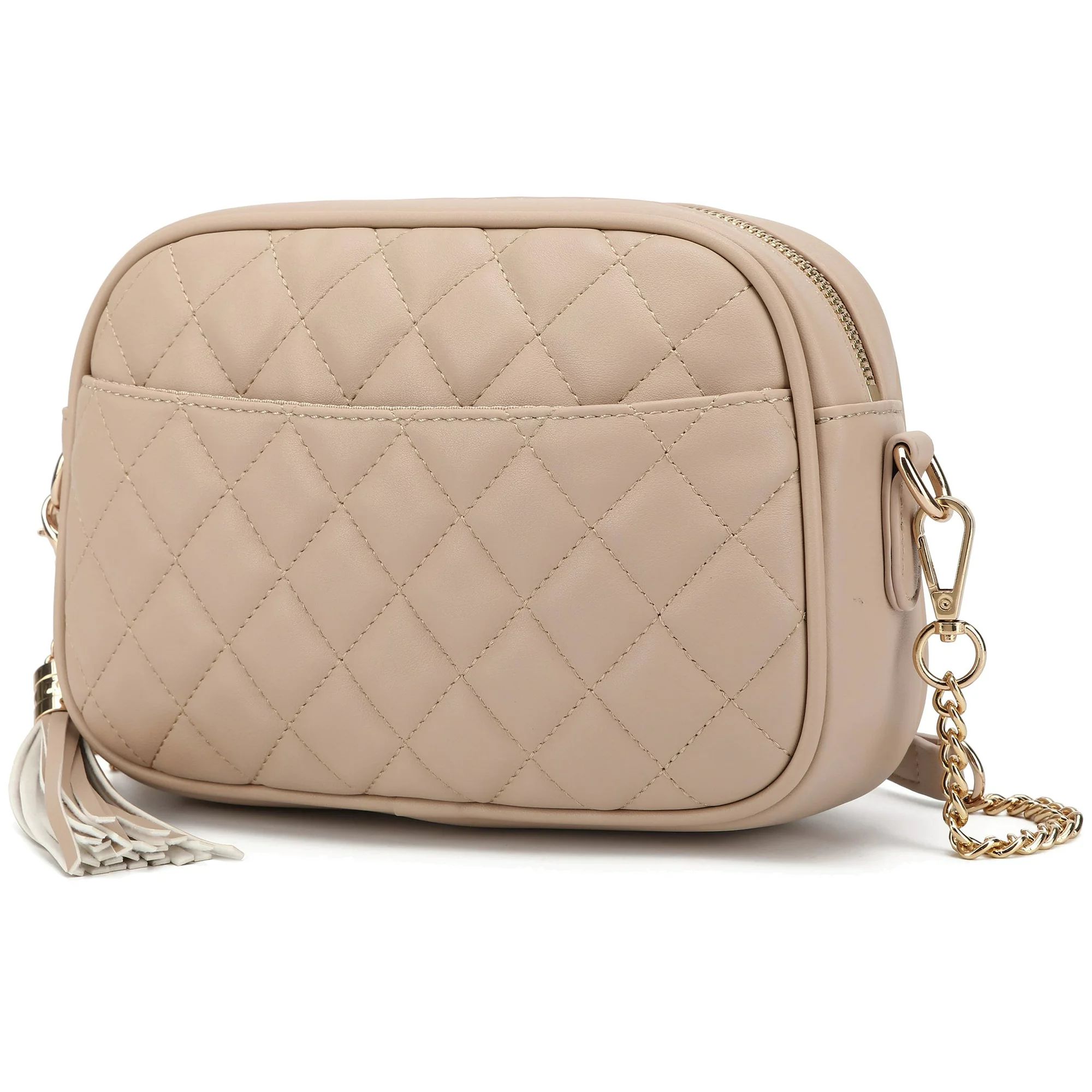 Small Quilted Crossbody Bag for Women Adjustable Strap Shoulder Purse | Walmart (US)
