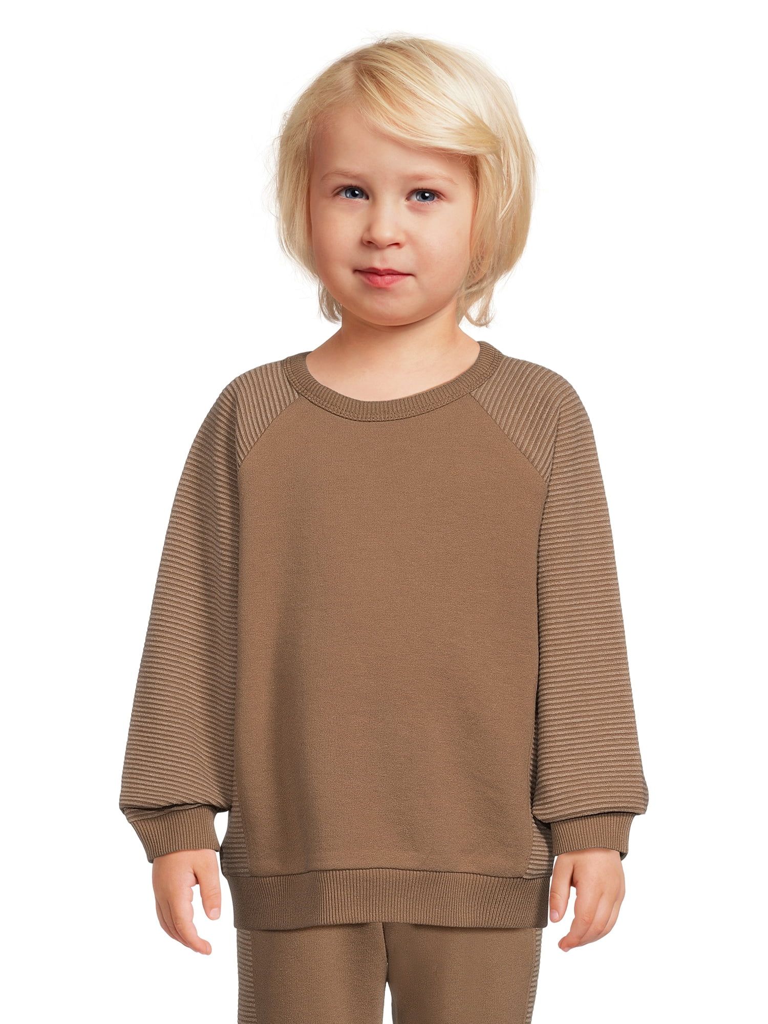 easy-peasy Toddler Boy Long Sleeve Crewneck Sweatshirt, Sizes 12 Months-5T | Walmart (US)
