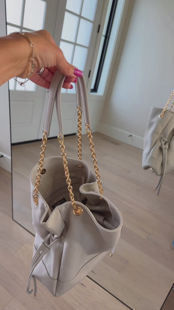 Love the look of this handbag 
Beautiful cinching on the sides and cute gold chain handles 
Urban Expressions

#LTKootd #LTKWorkwear