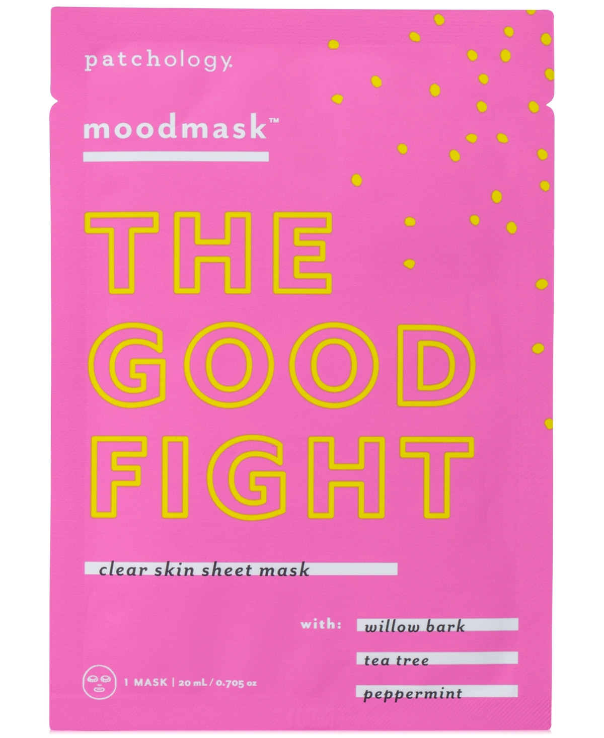 Patchology Moodmask ''The Good Fight'' Clear Skin Sheet Mask | Macy's