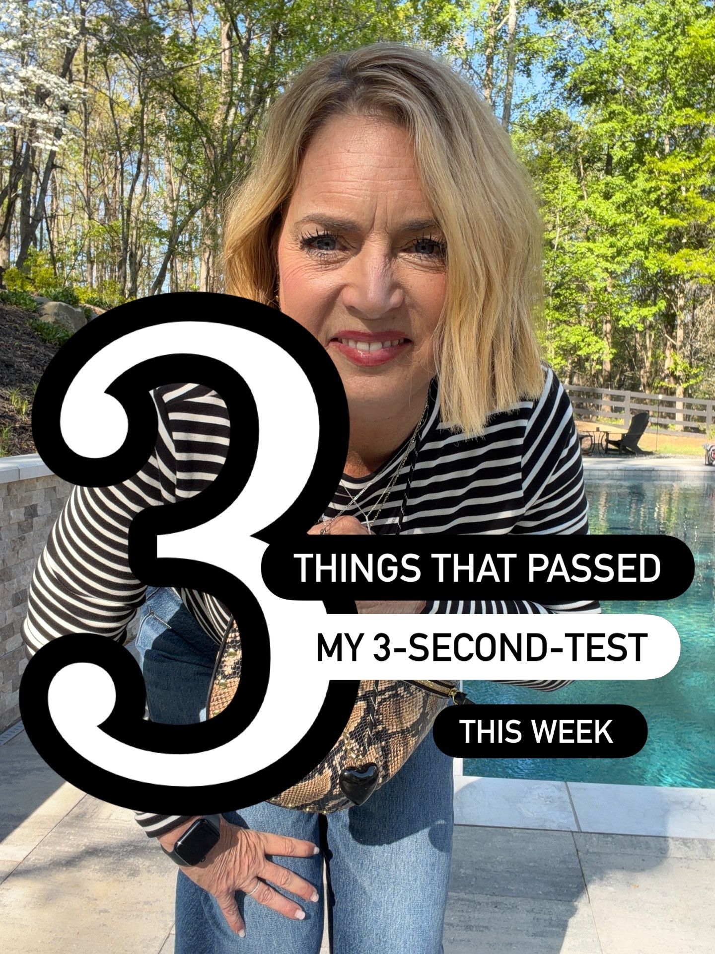 This week’s 3-Second-Test winners are here. The 3-Second-Test means I’ve tried the item and loved it within 3 seconds. It’s a tough test, but these 3 passed! 
Which do you love? Comment PIXIE for links.

#modernmidlifecool #quietluxury #3secondtest #midlifepicks #currentlylovinginmidlife

Comment PIXIE below to receive a DM with the link to this post on my LTK ⬇ https://liketk.it/66zeN