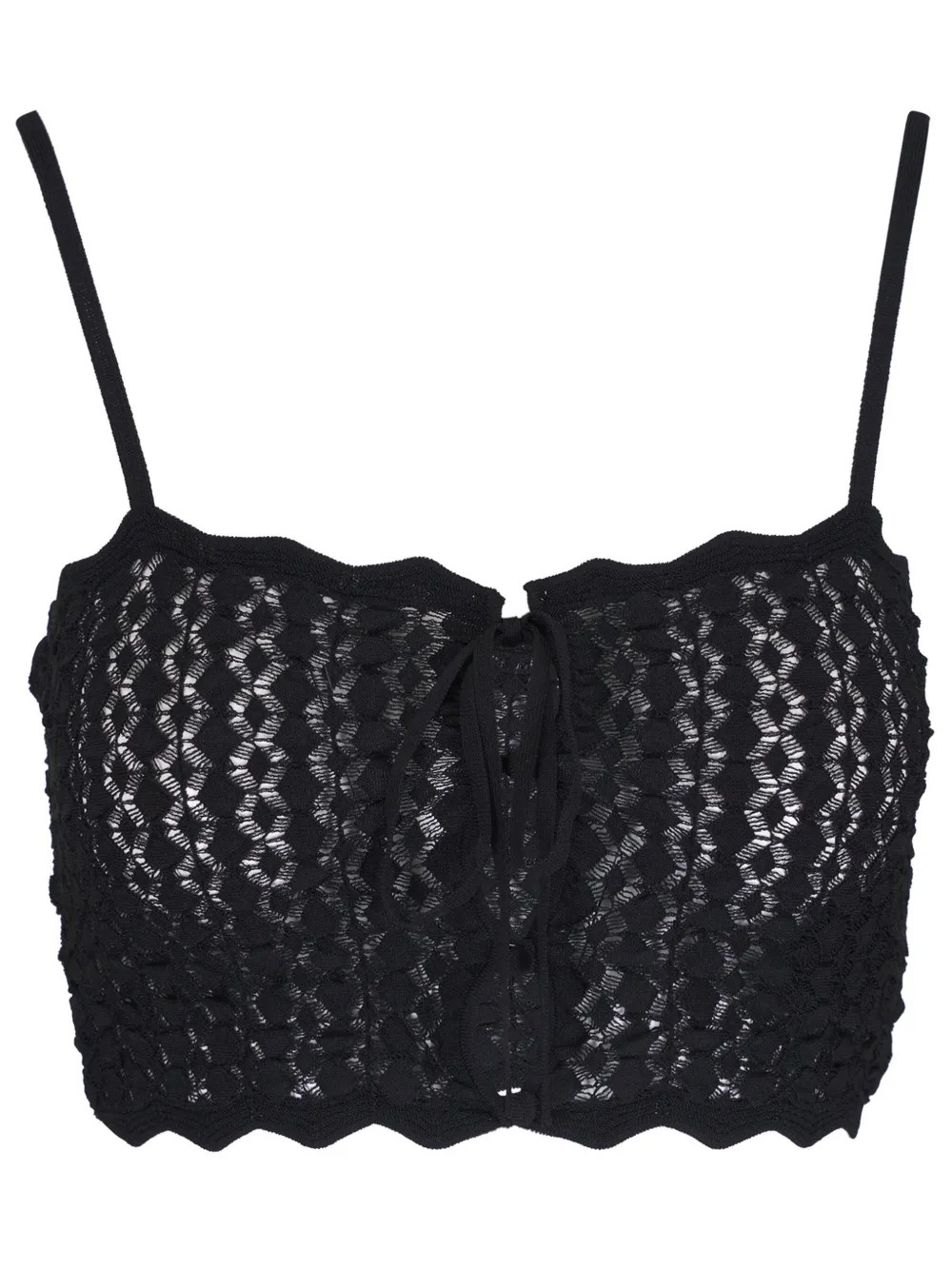 Saint Laurentknitted crop top | Farfetch Global
