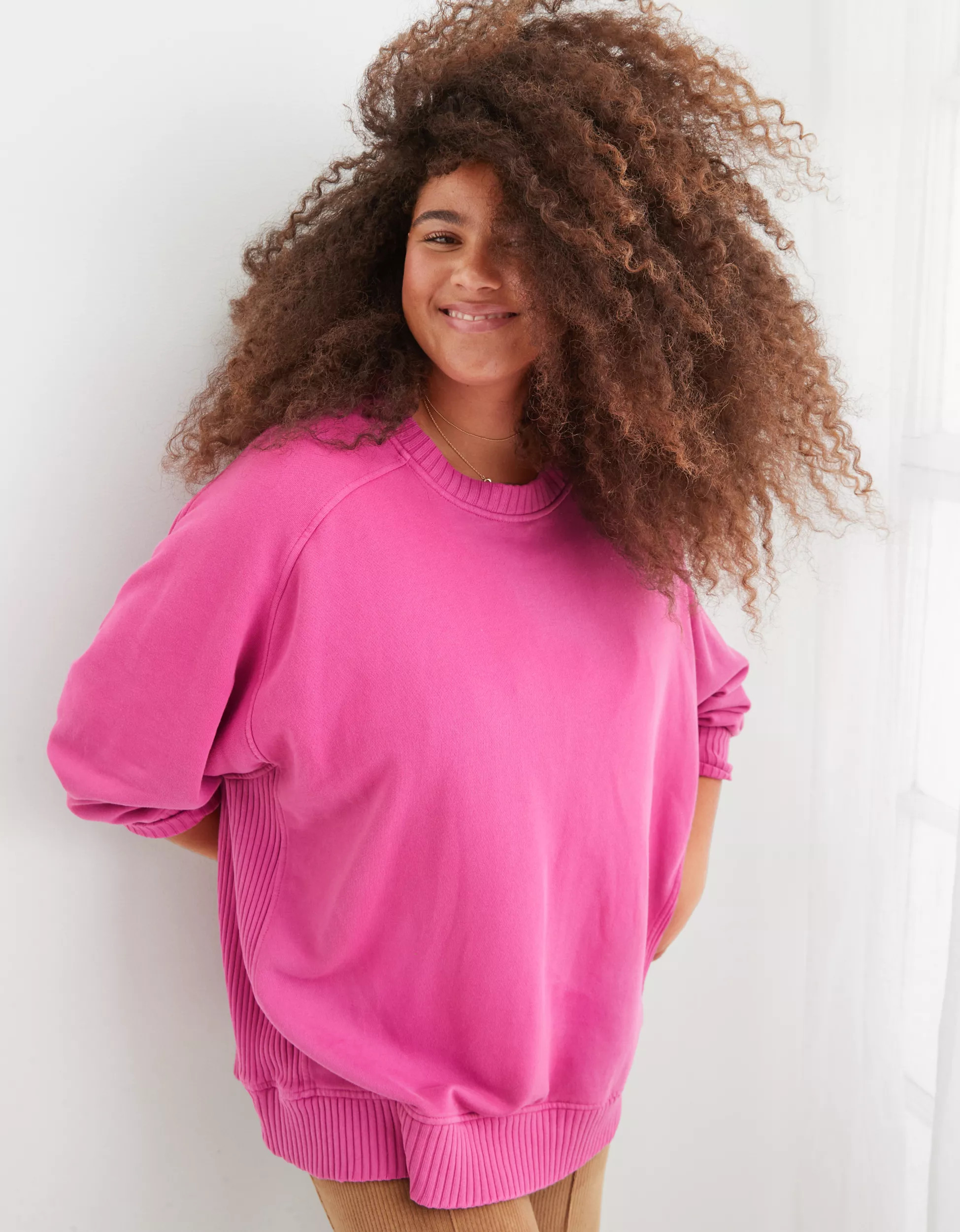 Aerie Down-To-Earth Crew Sweatshirt | Aerie