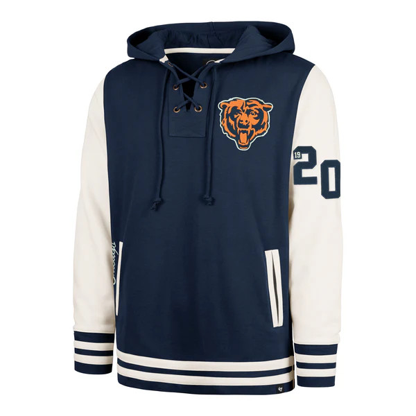 CHICAGO BEARS LETTERMAN FIELD LATERAL '47 LACER HOOD | '47Brand