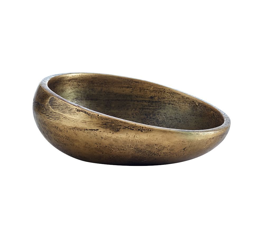 Austin Tumbled Metal Snack Bowl - Small | Pottery Barn (US)