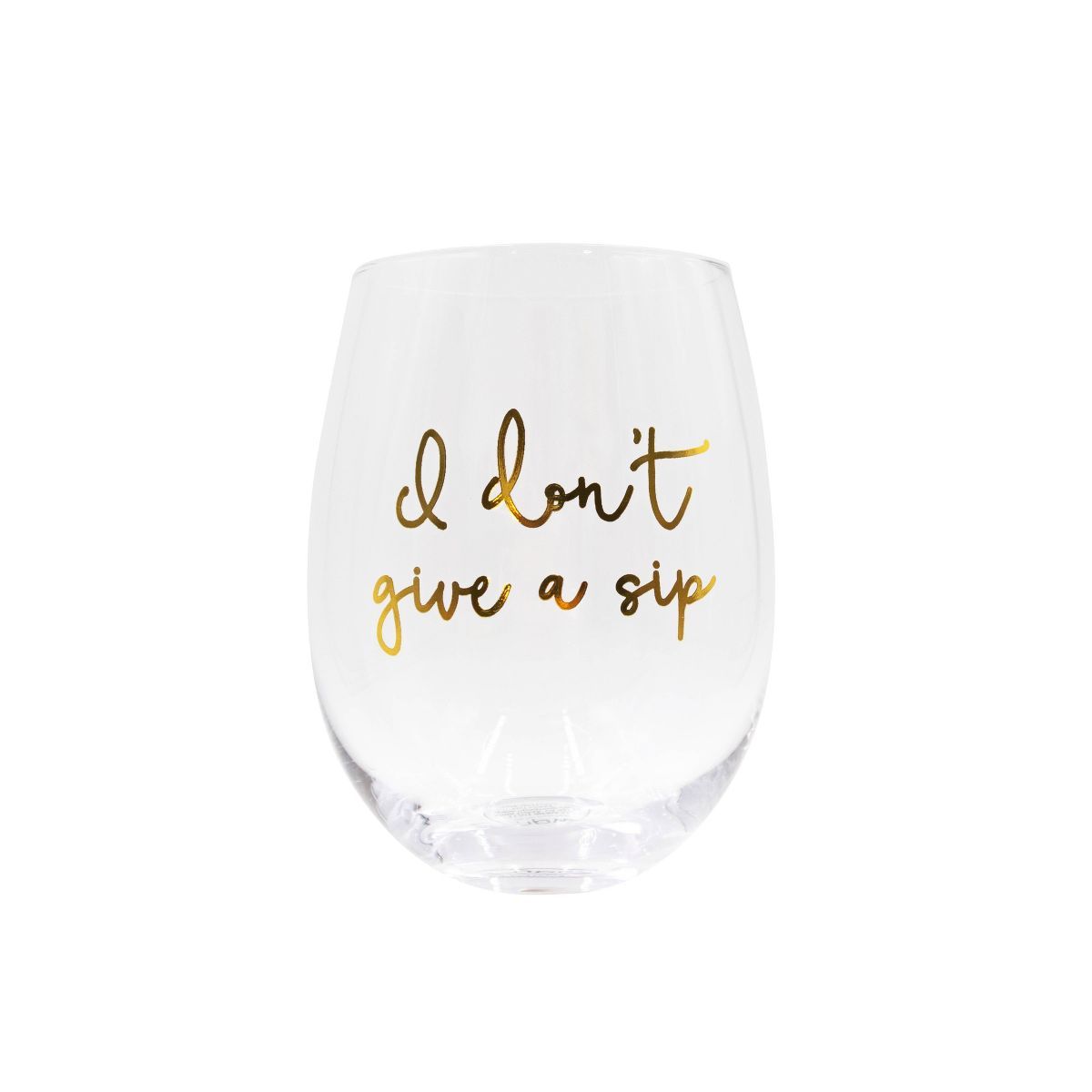 26oz Giant Wine Glass Gold | Target