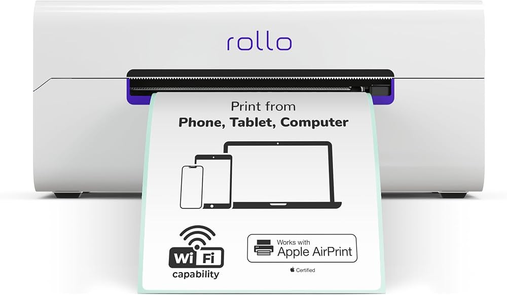 Rollo Wireless Label Printer - Wi-Fi Thermal Printer for Shipping Packages - AirPrint from iPhone... | Amazon (US)