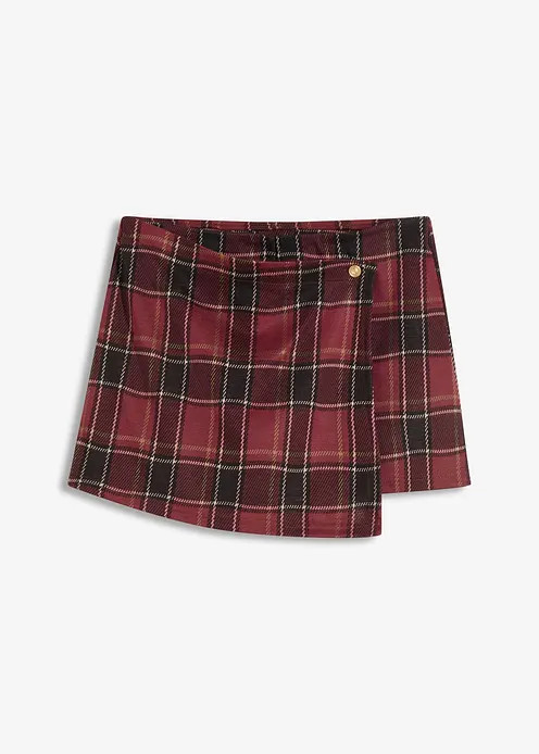 Kurzer Skort mit Schmuck-Knopf | Bonprix DE