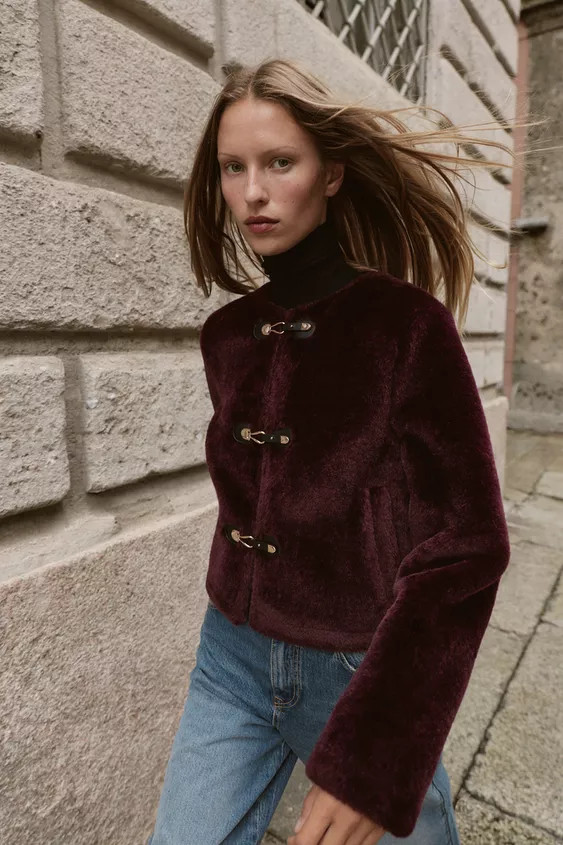 DOUBLE-FACED JACKET WITH TOGGLES | Zara UK