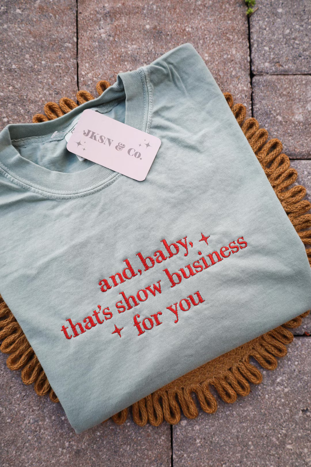 Showgirl Life Comfort Colors Embroidered Tee, and Baby That’s Show Business for You Tee - Etsy | Etsy (US)